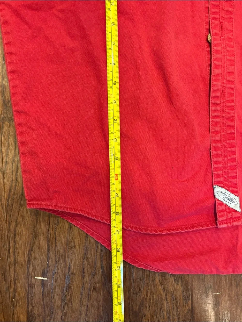 Levi's Red Vintage 90s Long-Sleeve Work Button-Down Shirt